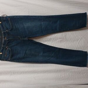 Joe's jeans The Best Friend dark wash, raw hem rolled cuff crop jean Size 30